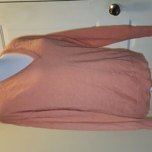 Boden cashmere V Neck sweater Peach Size 6